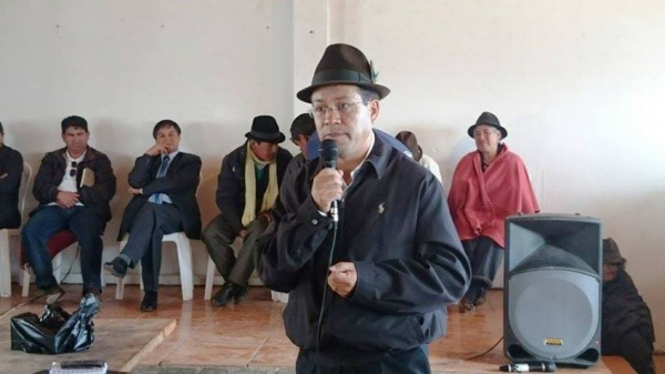 Cotopaxi markapak apuk Jorge Guamán, kay Organización COIC Cusubamba ayllukunawan tantanakuyta paktachirka