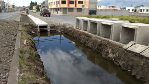 Avanzan los trabajos de embaulado del canal de riego El Recreo en Salcedo