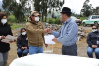 Contrato para el sistema de riego en san Vicente de Luto