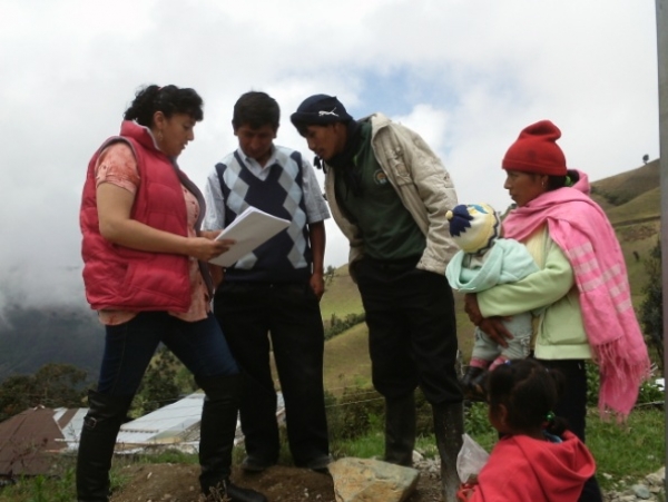 Sociabilización previo a la creación del centro de capacitación del GAD Provincial de Cotopaxi