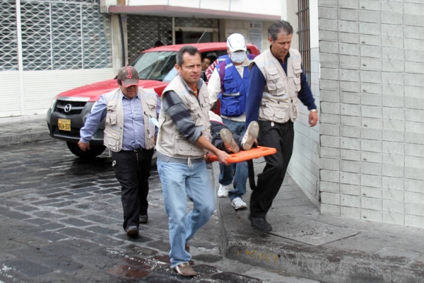 Personal del Gobierno Provincial de Cotopaxi realizó simulacro de evacuación