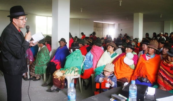 Cotopaxi markapak apuk,Jorge Guamán nirkami urkumanta, yakumanta llankashpa katinakanchik