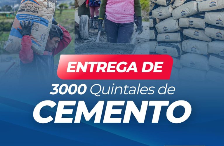Entrega 300 Quintales de Cemento