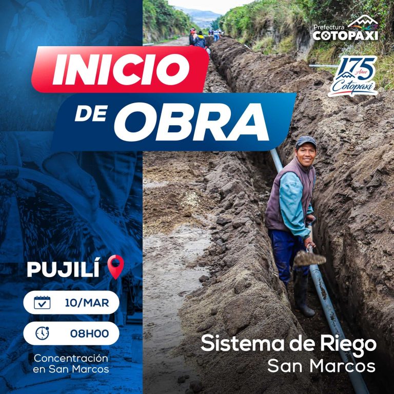 Inicio de Obra – Sistema de Riego San Marcos