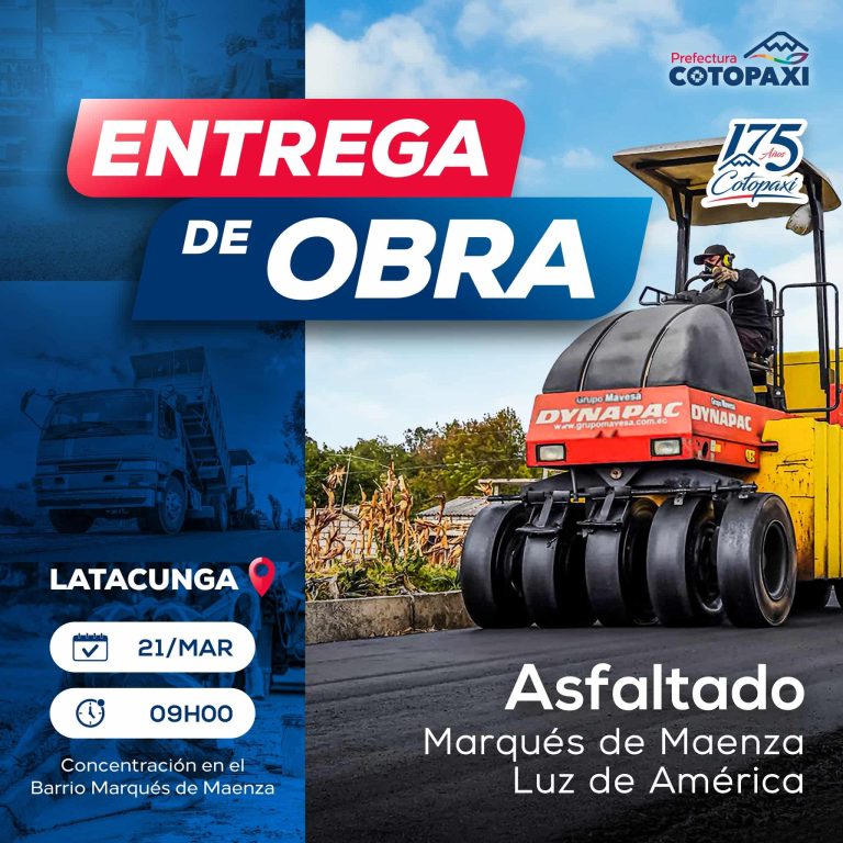 Entrega de Obra – Asfaltado Marqués de Maenza Luz de América