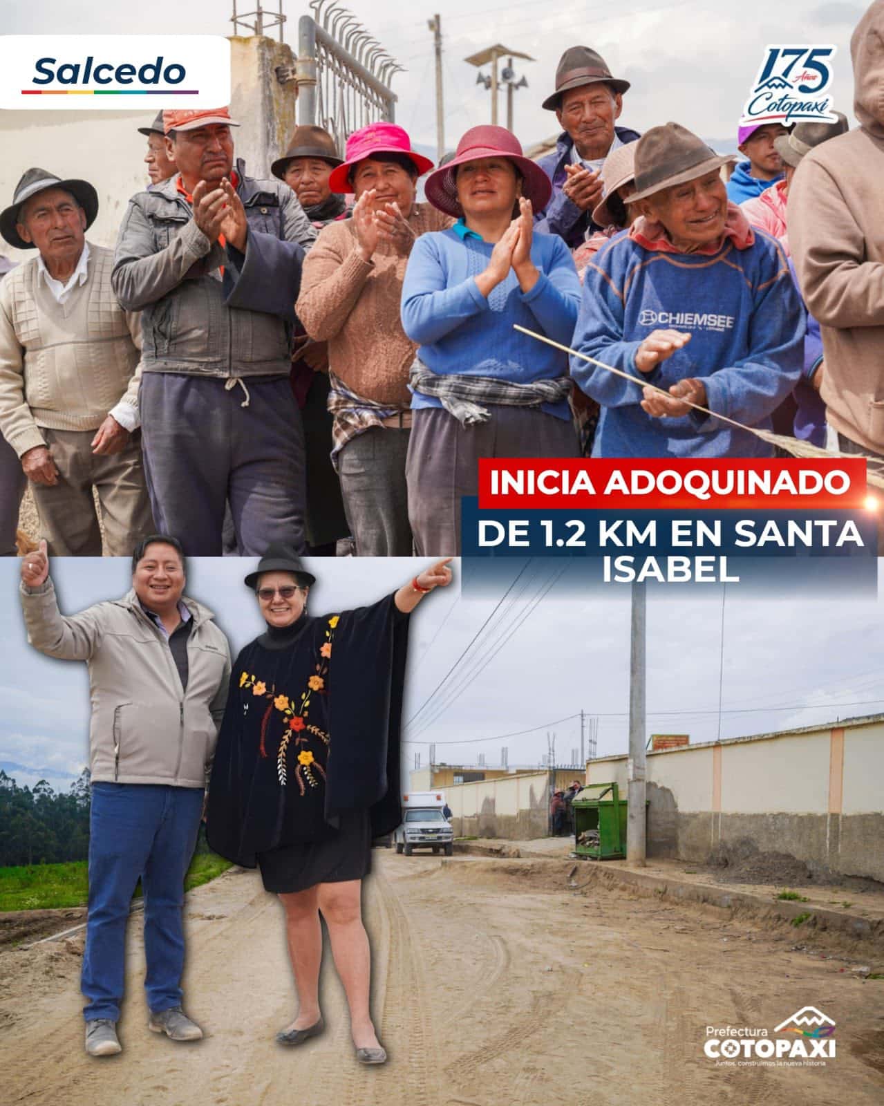 Salcedo inicia adoquinado