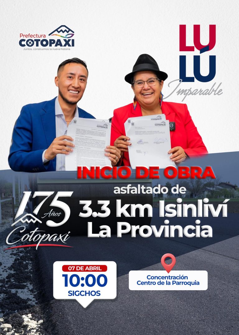 Inicio de Obra asfaltado de Isinliví