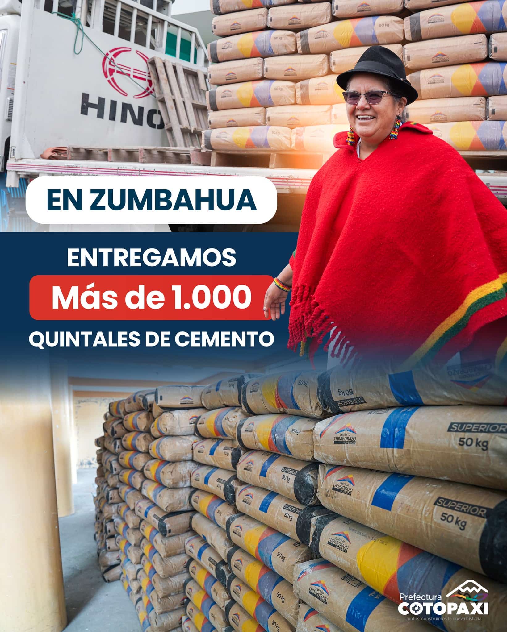 En zumbahuaentregamos mas de 1000 cementos