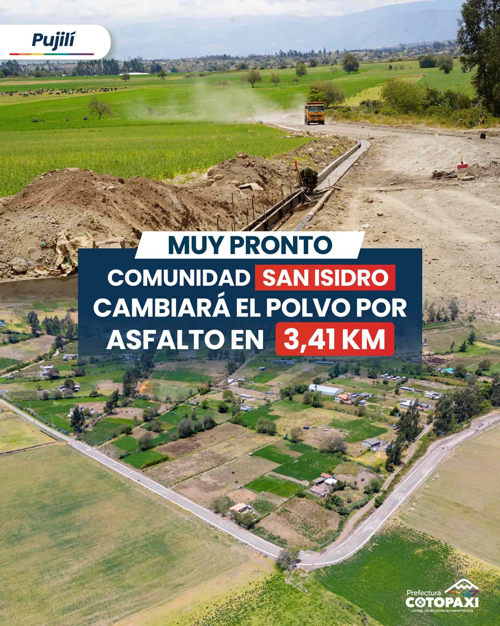 Muy pronto comunidad san isidro cambiará asfalto en km