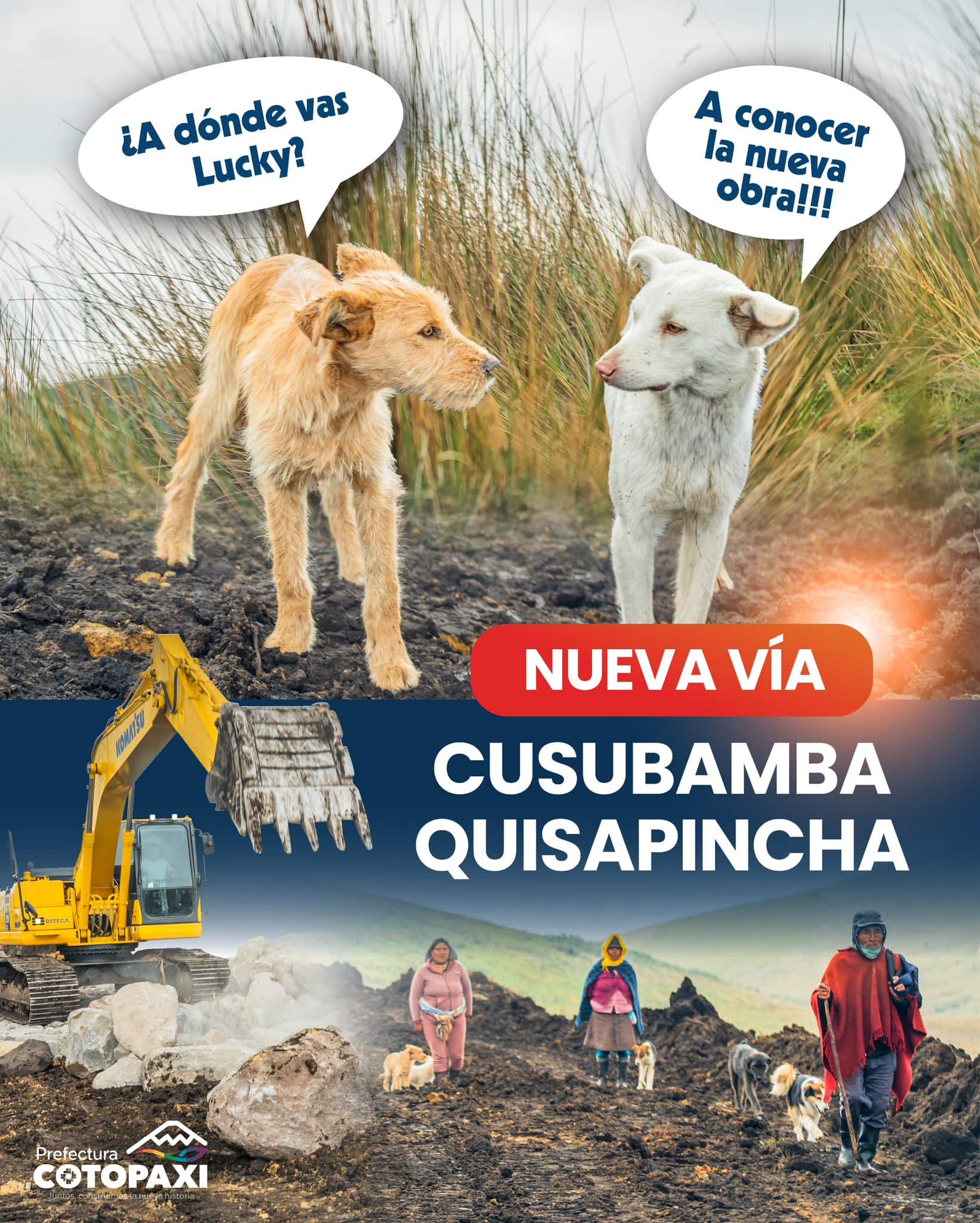 Nuevo vía cusubamba quisapincha