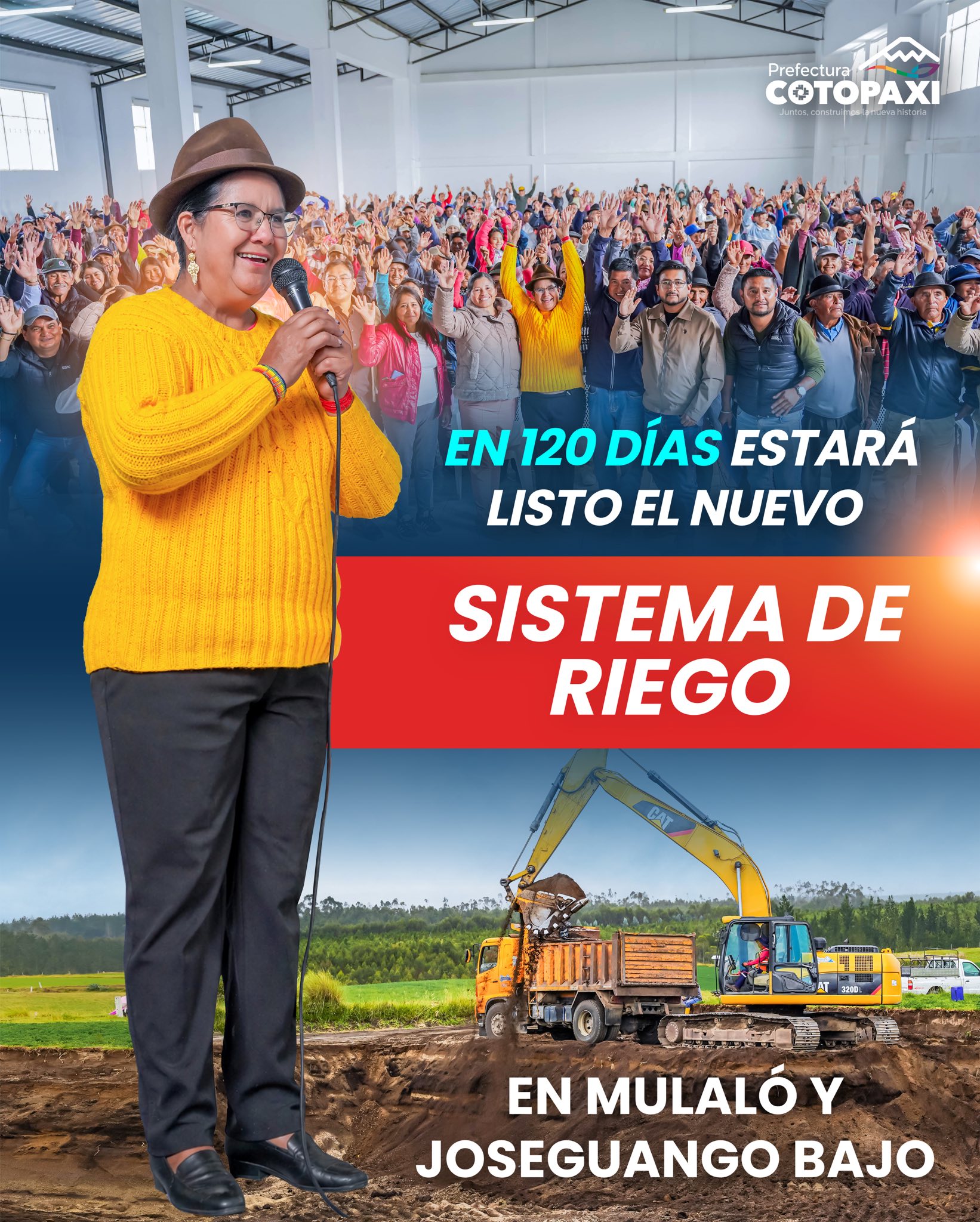 En 120 días estará listo el nuevo sistema de riego