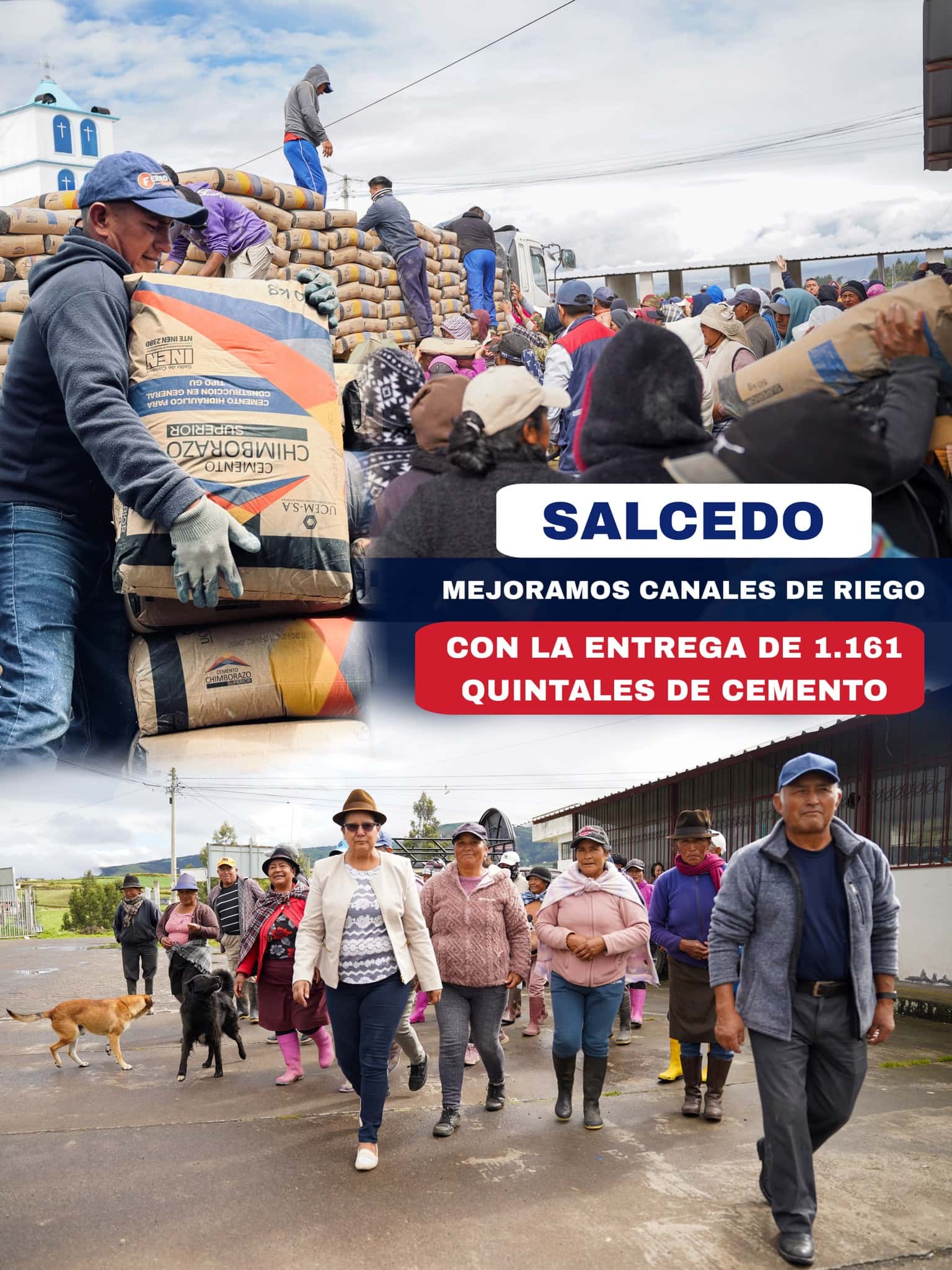 Salcedo mejoramos canales de riego
