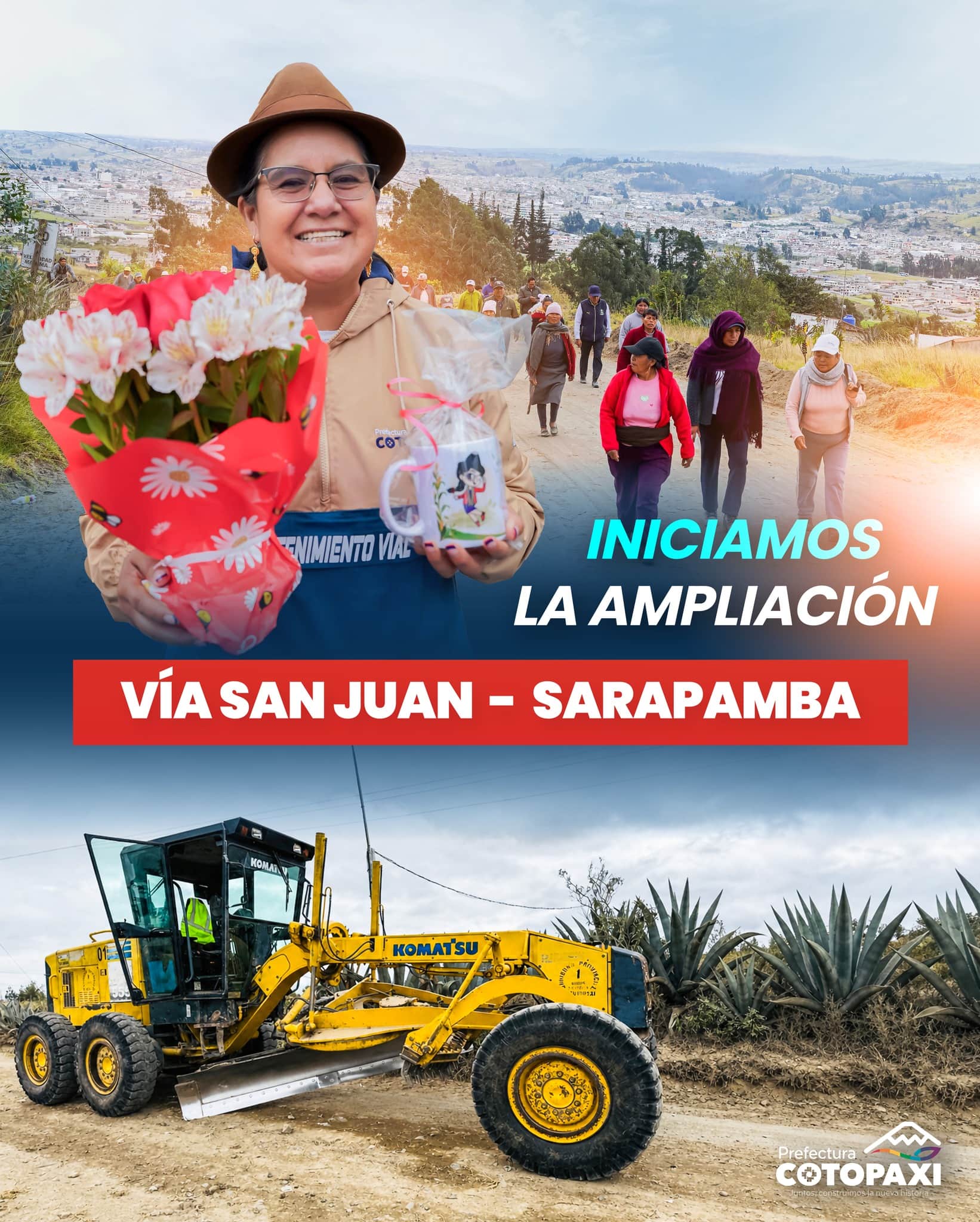 Iniciamos la ampliación vía san juan-sarapamba