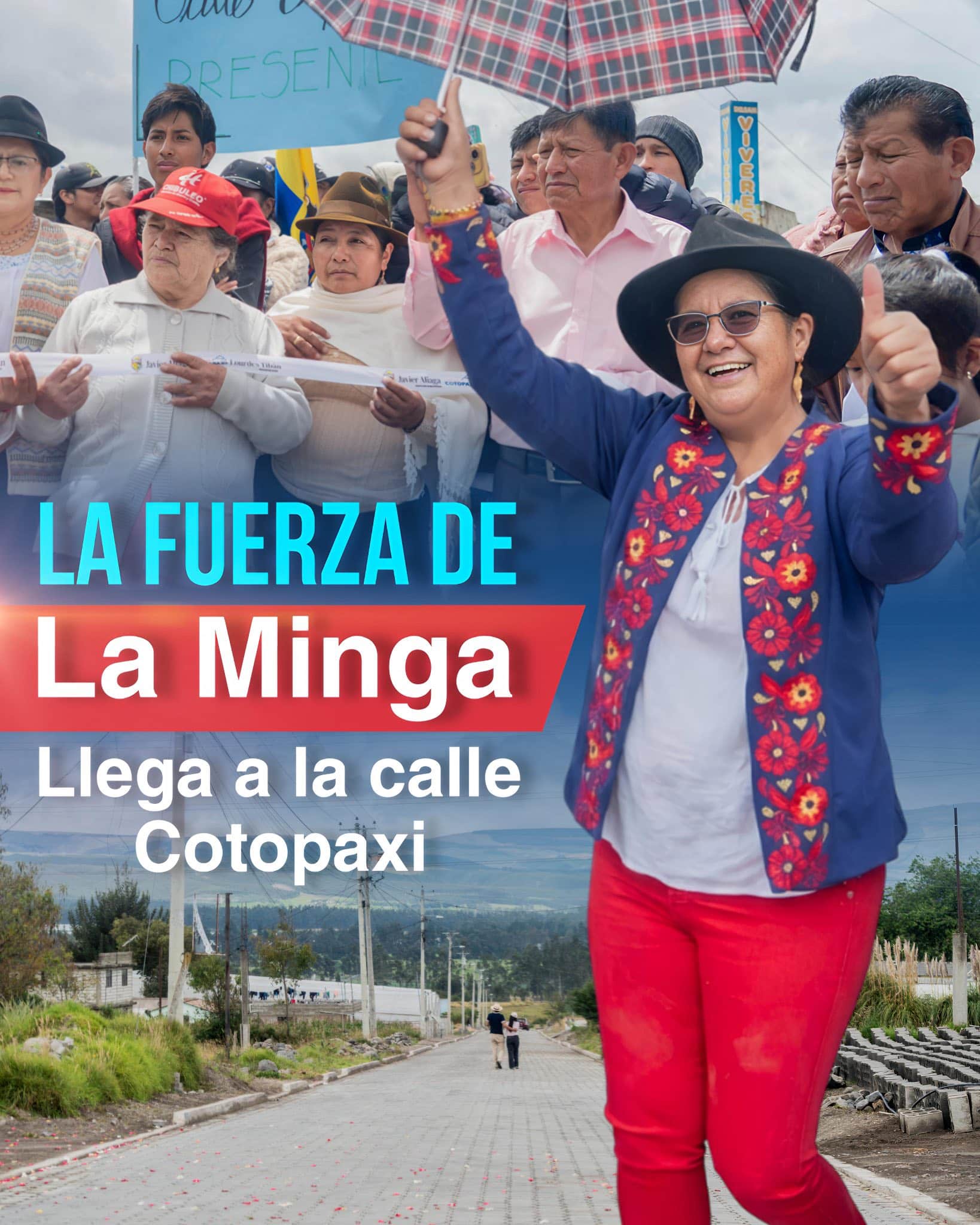 La fuerza de la minga llega a la calle Cotopaxi