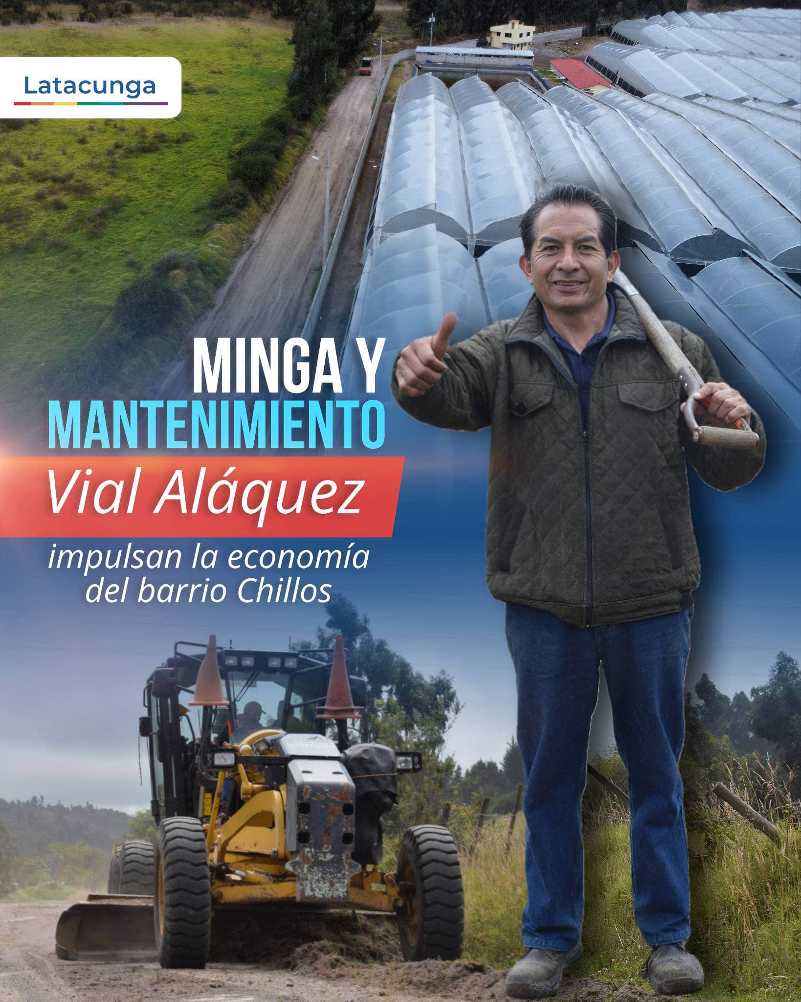minga y mantenimiento vial alaquez