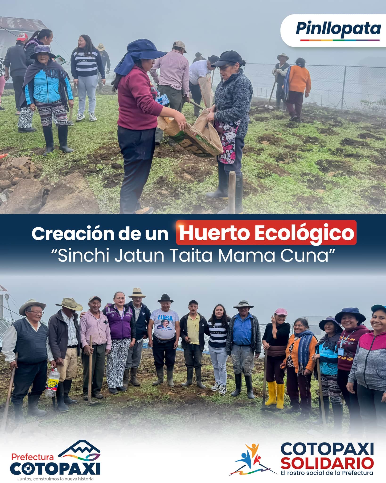 Creación de un huerto ecológico «sinchi jatun taita mama cuna»