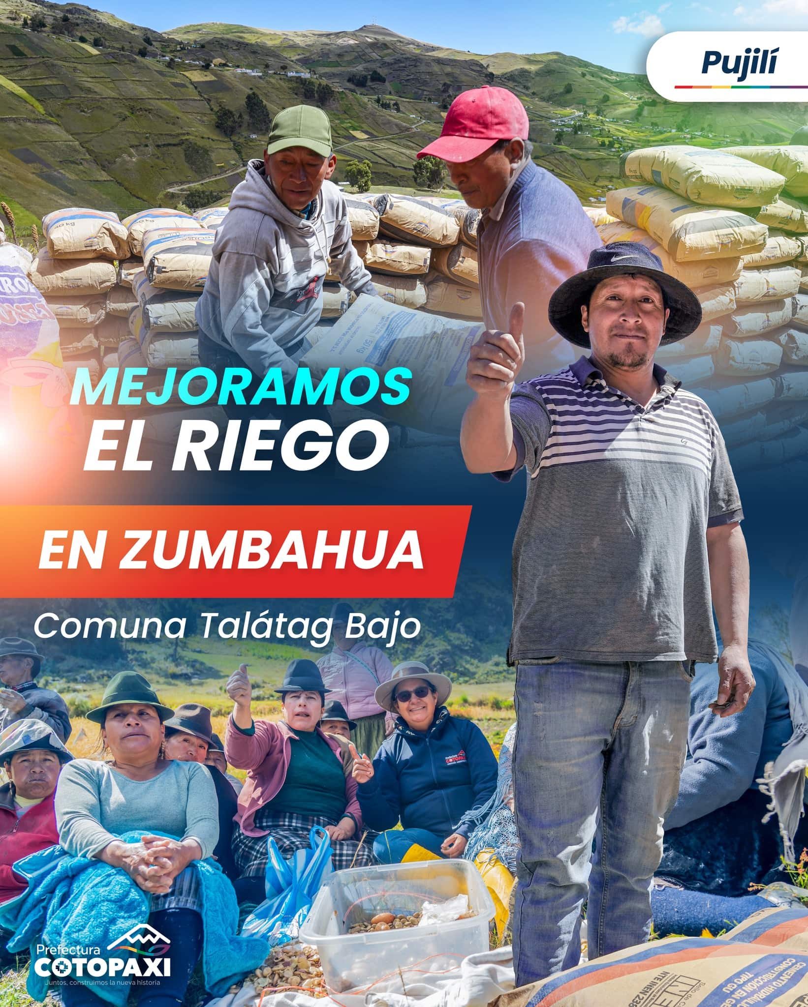 Mejoramos el riego en zumbahua