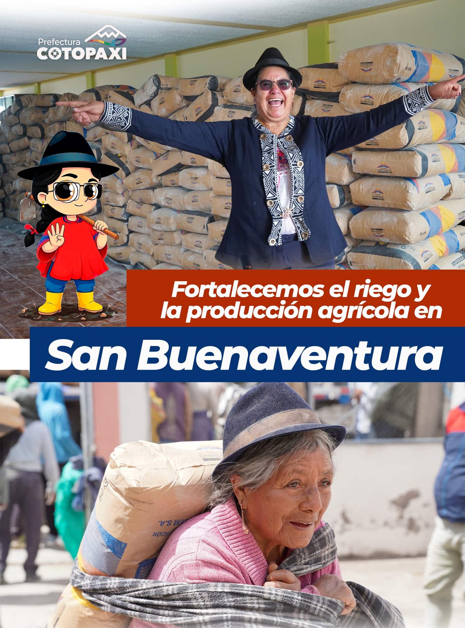 Fortalecemos el riego y la producción agrícola en San buenaventura