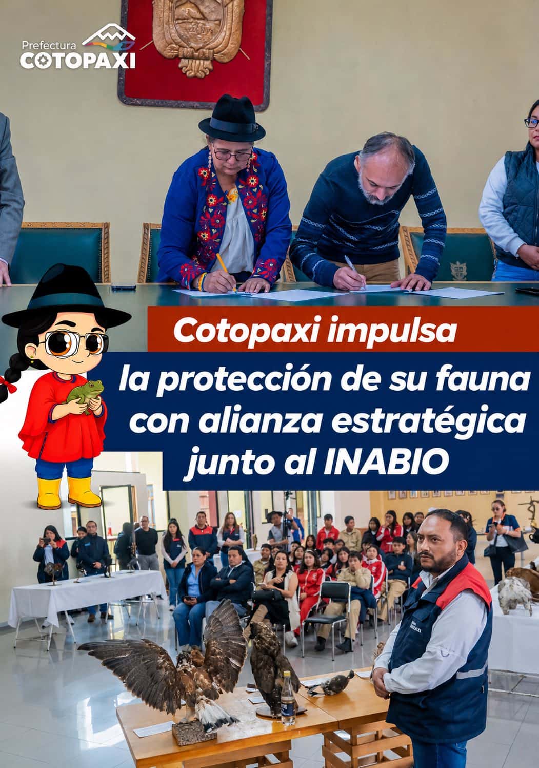 Cotopaxi impulsa la protección de su fauna con alianza