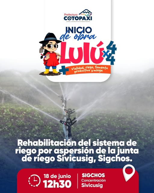 Invitación al inicio de obra 𝑹𝒆𝒉𝒂𝒃𝒊𝒍𝒊𝒕𝒂𝒄𝒊𝒐́𝒏 𝒅𝒆𝒍 𝒔𝒊𝒔𝒕𝒆𝒎𝒂 𝒅𝒆 𝒓𝒊𝒆𝒈𝒐 𝒑𝒐𝒓 𝒂𝒔𝒑𝒆𝒓𝒔𝒊𝒐́𝒏 𝒅𝒆 𝒍𝒂 𝒋𝒖𝒏𝒕𝒂 𝒅𝒆 𝒓𝒊𝒆𝒈𝒐 𝑺𝒊𝒗𝒊𝒄𝒖𝒔𝒊𝒈.