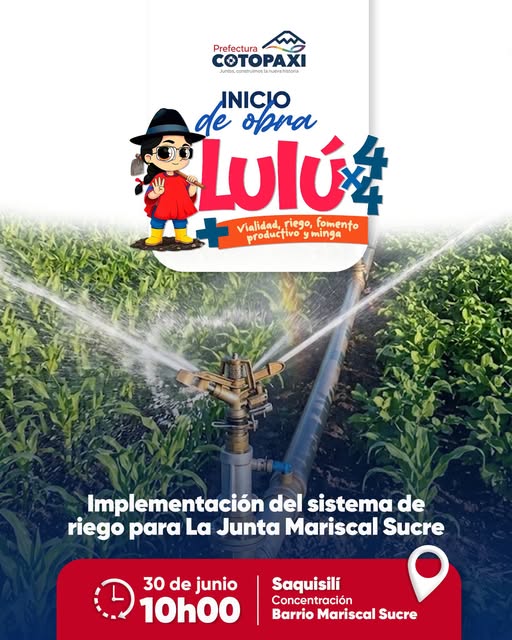 𝐈𝐦𝐩𝐥𝐞𝐦𝐞𝐧𝐭𝐚𝐜𝐢𝐨́𝐧 𝐝𝐞𝐥 𝐒𝐢𝐬𝐭𝐞𝐦𝐚 𝐝𝐞 𝐑𝐢𝐞𝐠𝐨 𝐩𝐚𝐫𝐚 𝐥𝐚 𝐉𝐮𝐧𝐭𝐚 𝐌𝐚𝐫𝐢𝐬𝐜𝐚𝐥 𝐒𝐮𝐜𝐫𝐞