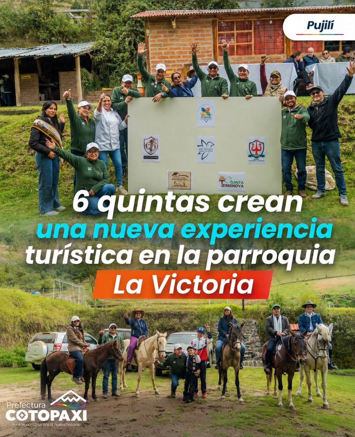 𝐍𝐚𝐭𝐮𝐫𝐚𝐥𝐞𝐳𝐚, 𝐜𝐚𝐛𝐚𝐥𝐠𝐚𝐭𝐚𝐬, 𝐦𝐞𝐝𝐢𝐜𝐢𝐧𝐚 𝐚𝐧𝐜𝐞𝐬𝐭𝐫𝐚𝐥 𝐲 𝐞𝐦𝐩𝐫𝐞𝐧𝐝𝐢𝐦𝐢𝐞𝐧𝐭𝐨𝐬 𝐫𝐮𝐫𝐚𝐥𝐞𝐬 𝐟𝐨𝐫𝐦𝐚𝐧 𝐩𝐚𝐫𝐭𝐞 𝐝𝐞 𝐥𝐚 𝐧𝐮𝐞𝐯𝐚 𝐑𝐮𝐭𝐚 𝐝𝐞 𝐥𝐚𝐬 𝐐𝐮𝐢𝐧𝐭𝐚𝐬 𝐞𝐧 𝐏𝐮𝐣𝐢𝐥𝐢́.