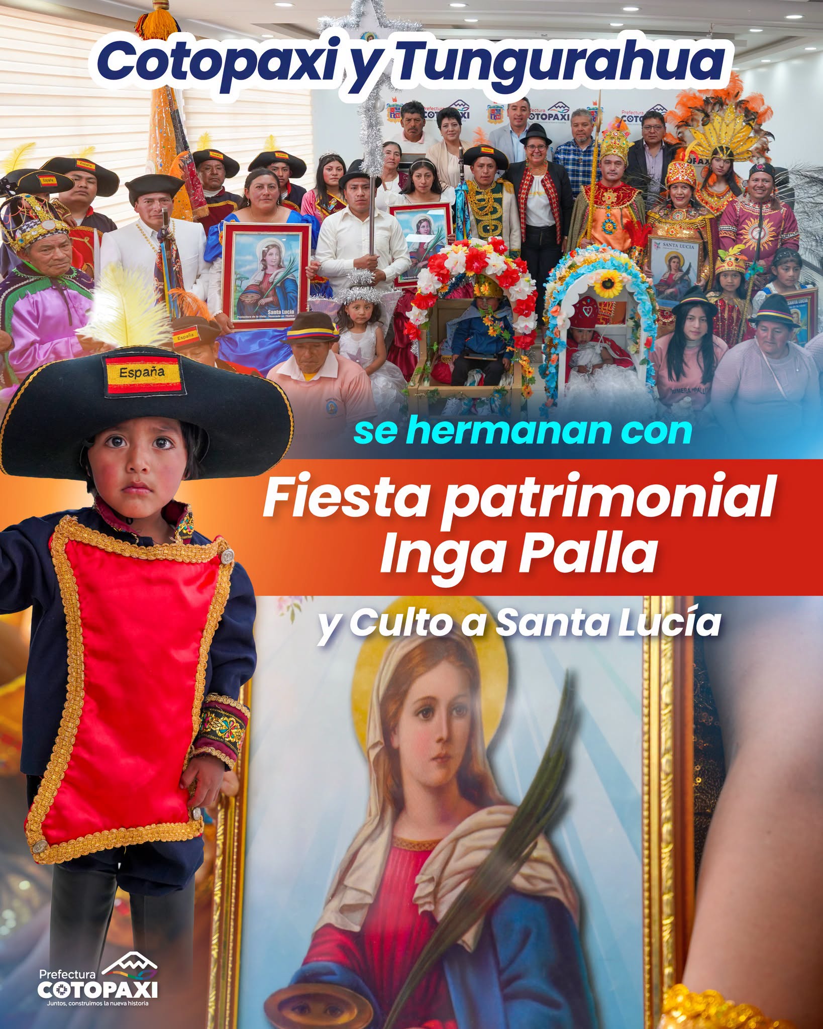 Con mucha alegría, recibimos la visita de Milton Ramírez, alcalde del GAD Municipal de Tisaleo y del Comité de Fiestas 2026, quienes nos invitaron ser parte de la tradicional Fiesta del Inga Palla y Culto a Santa Lucía.