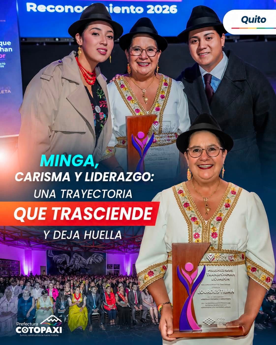 𝑳𝒐𝒖𝒓𝒅𝒆𝒔 𝑻𝒊𝒃𝒂́𝒏: 𝒖𝒏𝒂 𝒗𝒐𝒛 𝒊𝒏𝒅𝒊́𝒈𝒆𝒏𝒂 𝒒𝒖𝒆 𝒕𝒓𝒂𝒏𝒔𝒇𝒐𝒓𝒎𝒂 𝒚 𝒅𝒆𝒋𝒂 𝒉𝒖𝒆𝒍𝒍𝒂 𝒆𝒏 𝑬𝒄𝒖𝒂𝒅𝒐𝒓.