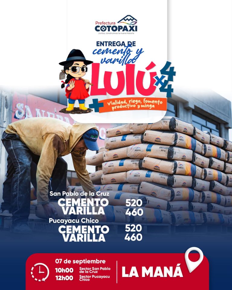 𝐄𝐧𝐭𝐫𝐞𝐠𝐚 𝐝𝐞 𝐜𝐞𝐦𝐞𝐧𝐭𝐨 Sector San Pablo de la Cruz, Sector Pucayacu Chico.