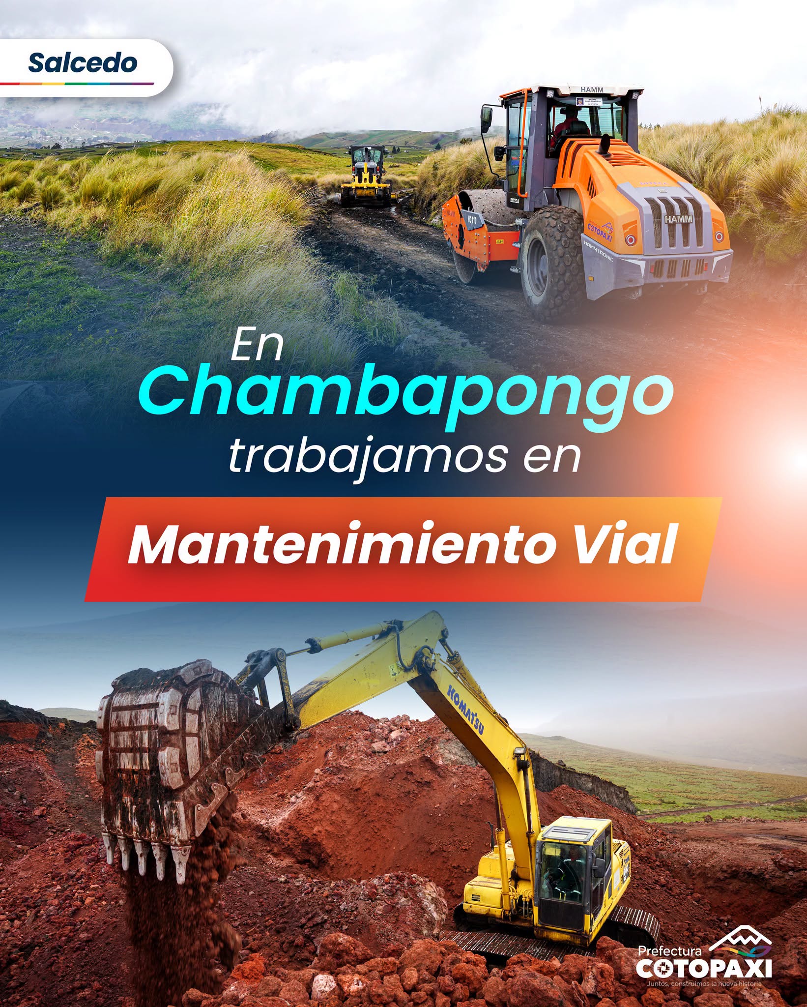 Continúan los trabajos de mantenimiento vial en la comunidad 𝗖𝗵𝗮𝗺𝗯𝗮𝗽𝗼𝗻𝗴𝗼