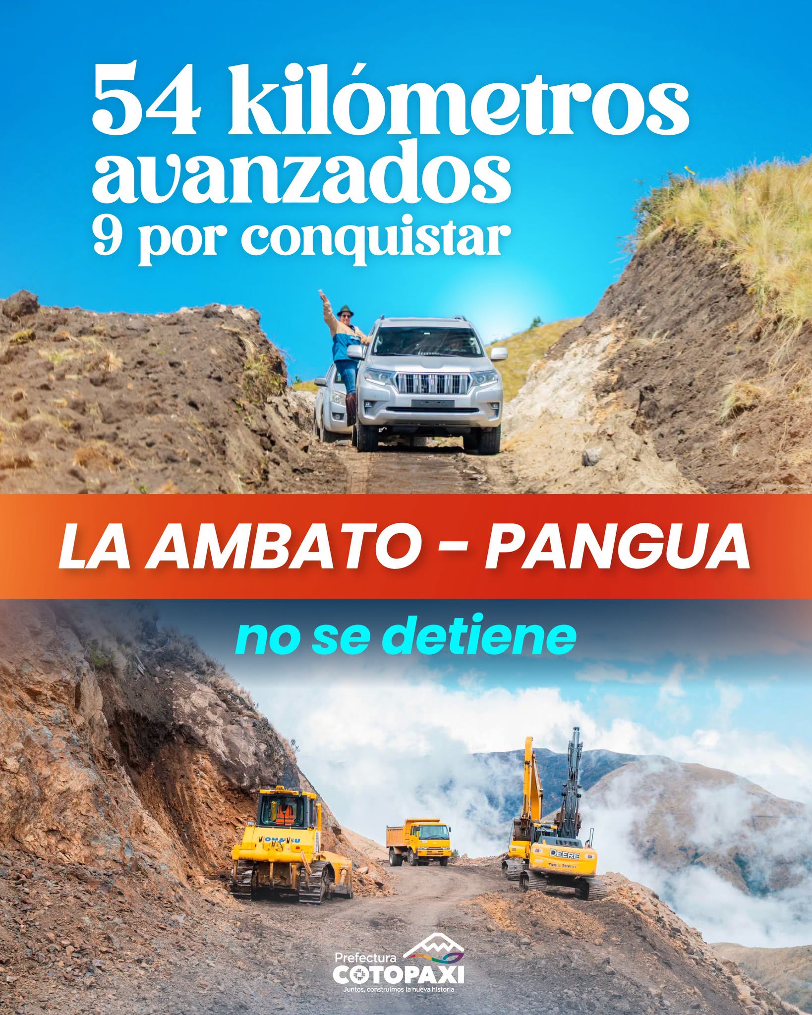𝐋𝐚 𝐯𝐢́𝐚 𝐀𝐦𝐛𝐚𝐭𝐨-𝐏𝐚𝐧𝐠𝐮𝐚 𝐚𝐯𝐚𝐧𝐳𝐚 𝐡𝐚𝐜𝐢𝐚 𝐬𝐮 𝐟𝐚𝐬𝐞 𝐟𝐢𝐧𝐚𝐥