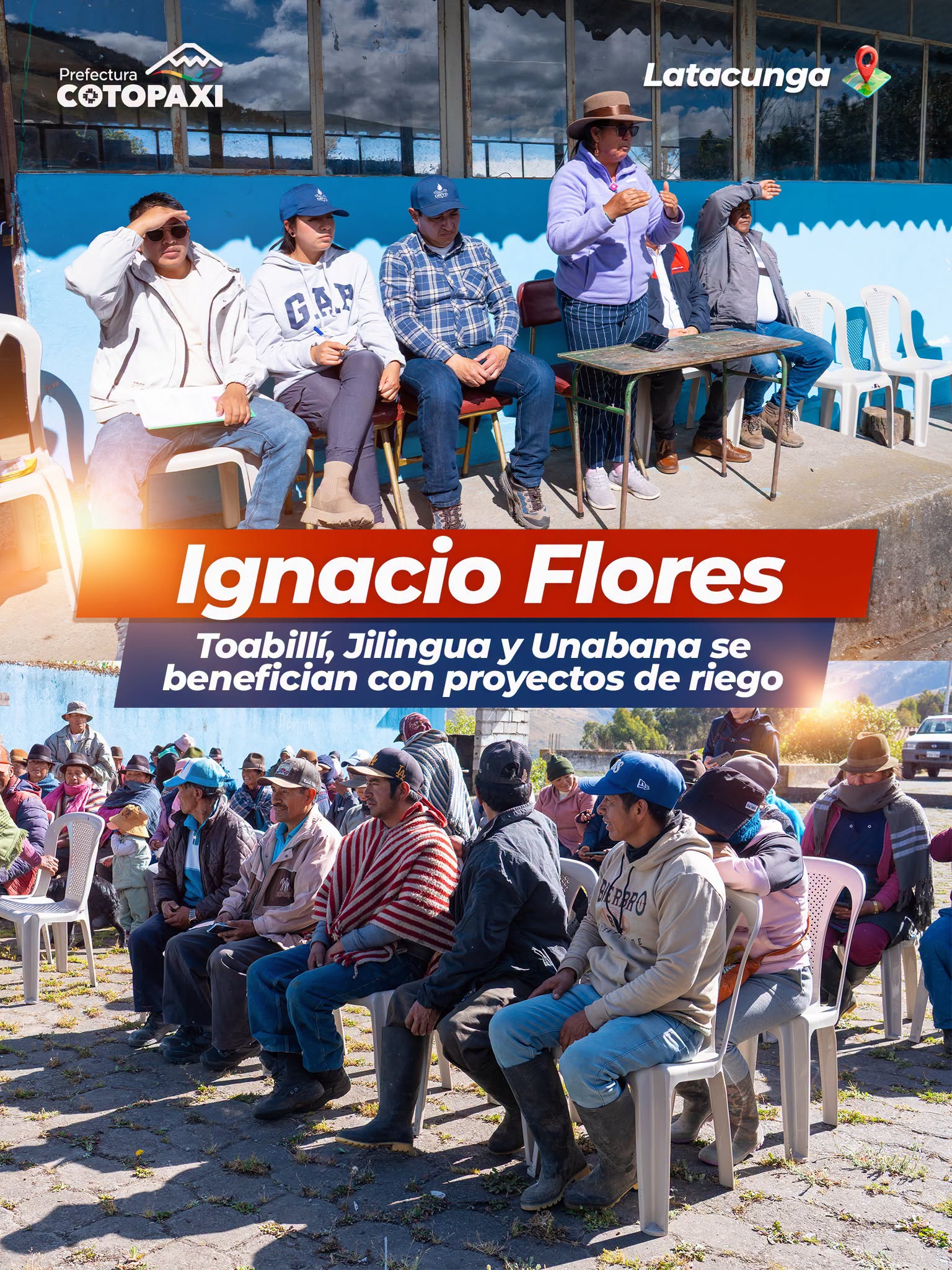 Impulsamos la agricultura en Toabillí–Jilingua y Unabana con dos grandes proyectos de riego.