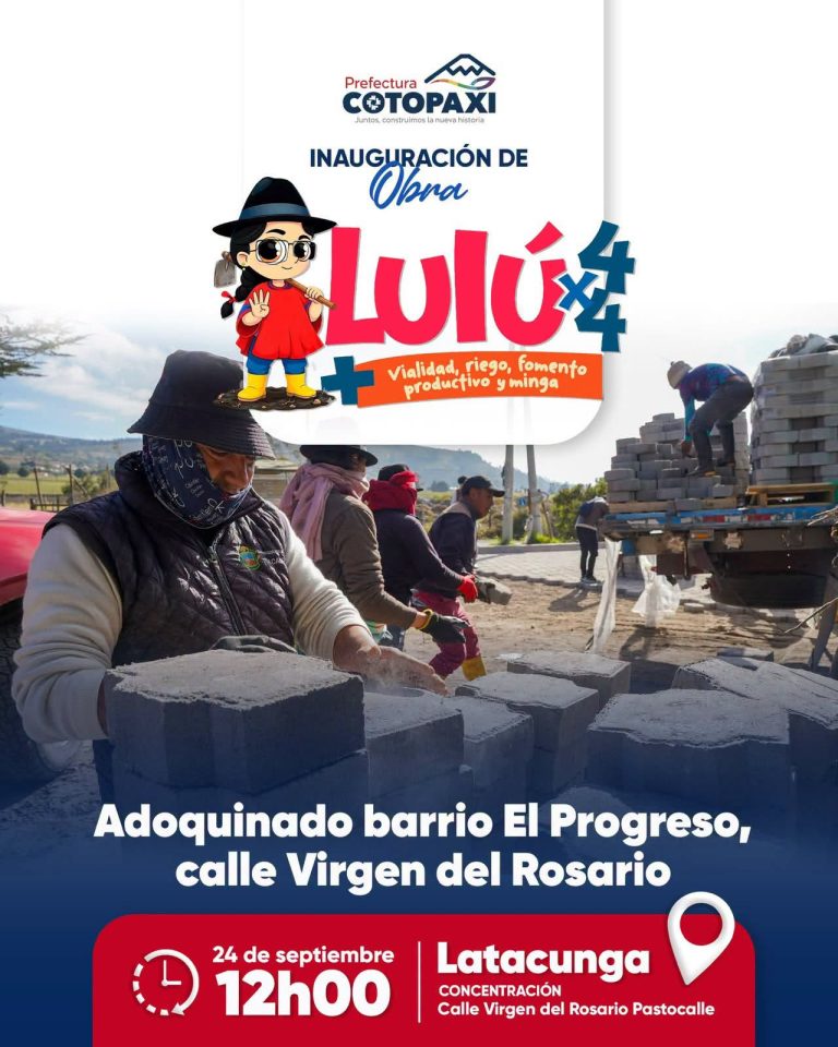 𝐈𝐧𝐚𝐮𝐠𝐮𝐫𝐚𝐜𝐢𝐨́𝐧 𝐝𝐞 𝐨𝐛𝐫a Latacunga-Pastocalle