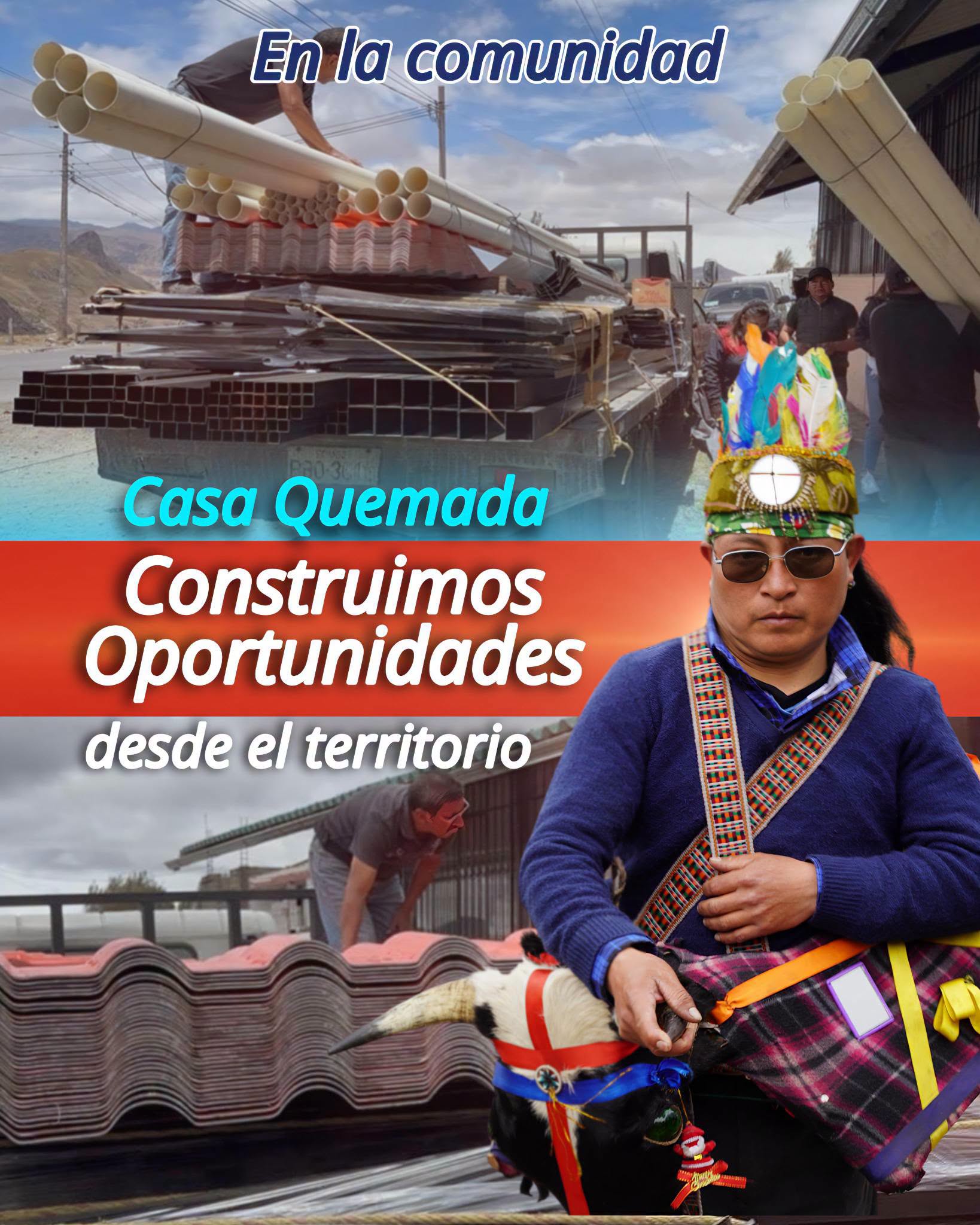 Con una inversión de 20 mil dólares 𝐞𝐧𝐭𝐫𝐞𝐠𝐚𝐦𝐨𝐬 𝐦𝐚𝐭𝐞𝐫𝐢𝐚𝐥𝐞𝐬 𝐩𝐚𝐫𝐚 𝐥𝐚 𝐜𝐨𝐧𝐬𝐭𝐫𝐮𝐜𝐜𝐢𝐨́𝐧 𝐝𝐞 𝐮𝐧 𝐩𝐚𝐫𝐚𝐝𝐞𝐫𝐨 𝐭𝐮𝐫𝐢́𝐬𝐭𝐢𝐜𝐨.