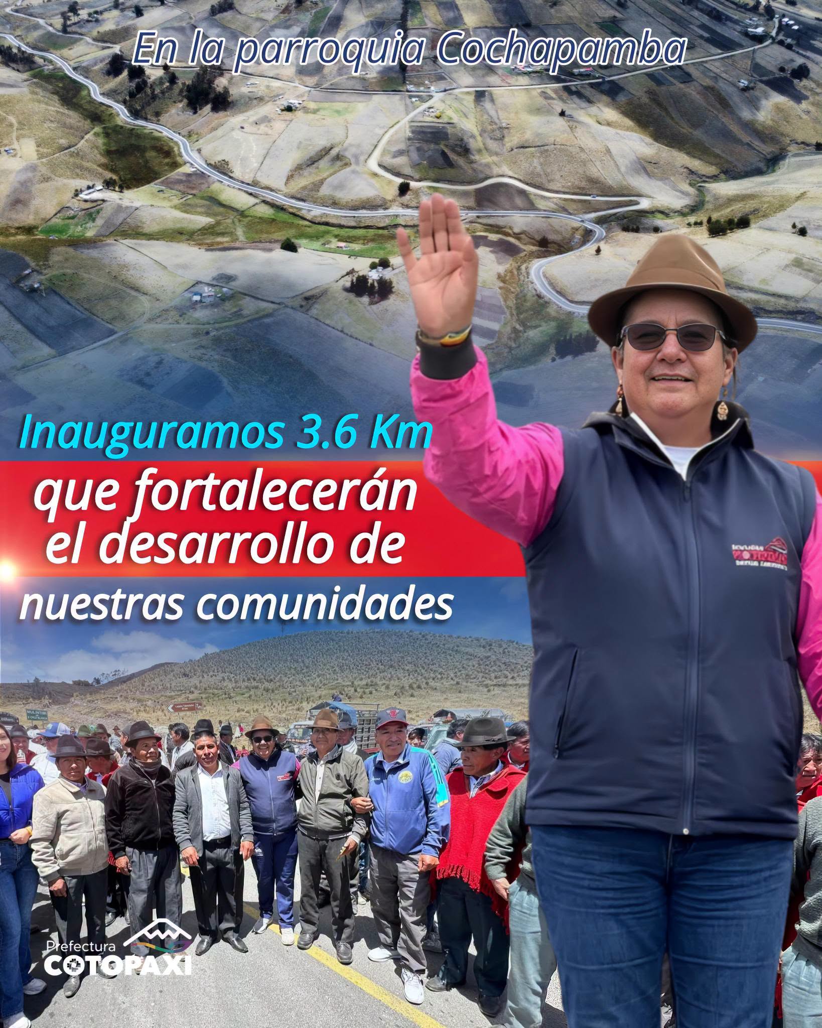 𝐈𝐧𝐚𝐮𝐠𝐮𝐫𝐚𝐦𝐨𝐬 𝐥𝐚 𝐩𝐫𝐢𝐦𝐞𝐫𝐚 𝐞𝐭𝐚𝐩𝐚 𝐝𝐞 𝐥𝐚 𝐯𝐢́𝐚 𝐂𝐨𝐜𝐡𝐚𝐩𝐚𝐦𝐛𝐚 – 𝐂𝐫𝐮𝐳 𝐁𝐥𝐚𝐧𝐜𝐚, 𝐞𝐧 𝐞𝐥 𝐜𝐚𝐧𝐭𝐨́𝐧 𝐒𝐚𝐪𝐮𝐢𝐬𝐢𝐥𝐢́