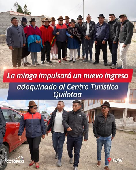 Nuestra prefecta, Lulú Tibán, mantuvo un diálogo con los dirigentes del Centro Turístico Quilotoa